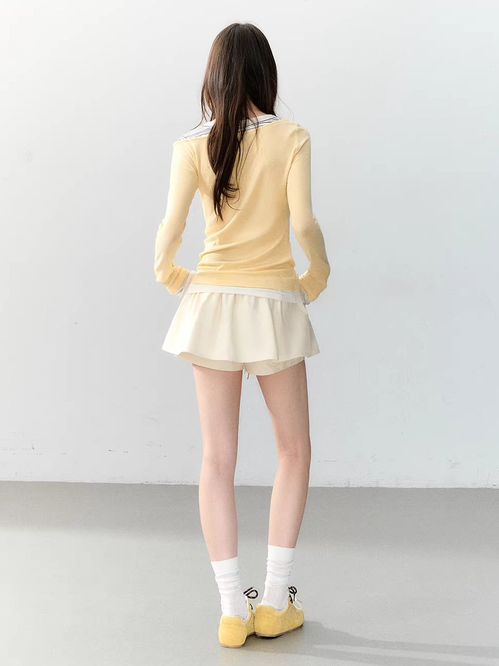 V-neck Layered Slim Tee