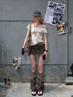 Distressed Graffiti Tee