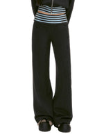 Gray Contrast Stripe Sweatpants