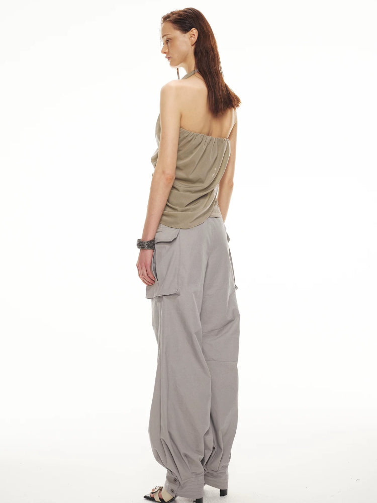 Acetate Draped Halter Top