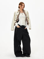 Frayed Cropped Jacket