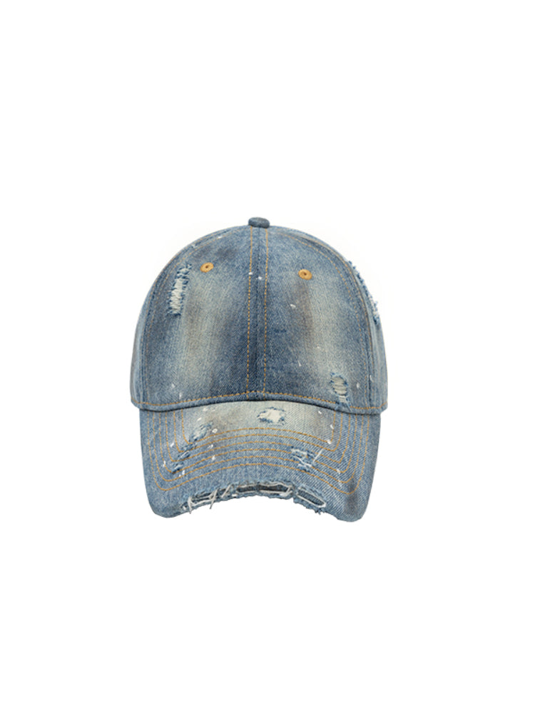 Washed Denim Baseball Cap
