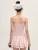 Pink Lace Cami Mini Dress