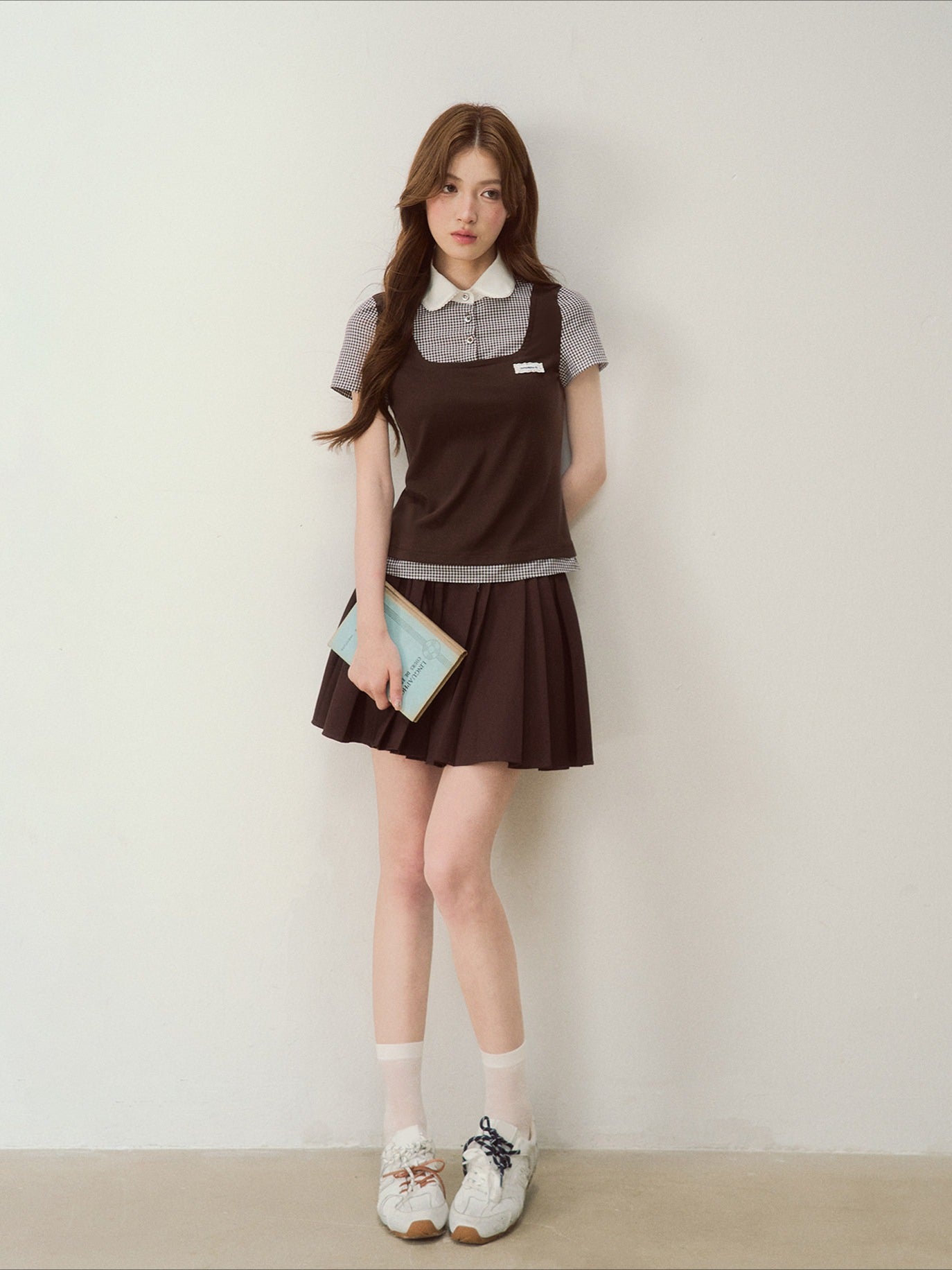 Faux Two-Piece Peter Pan Tee