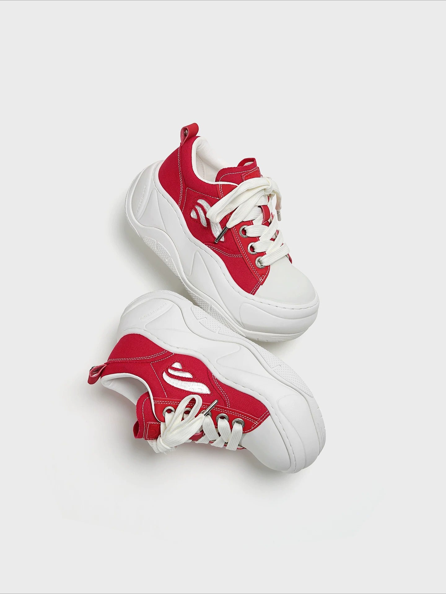 Red Platform Sneakers