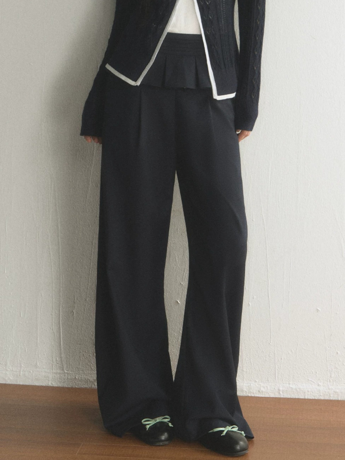 Napoleon Pleated Wide Leg Pants
