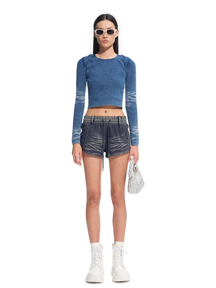 Volcano Distressed Denim Shorts