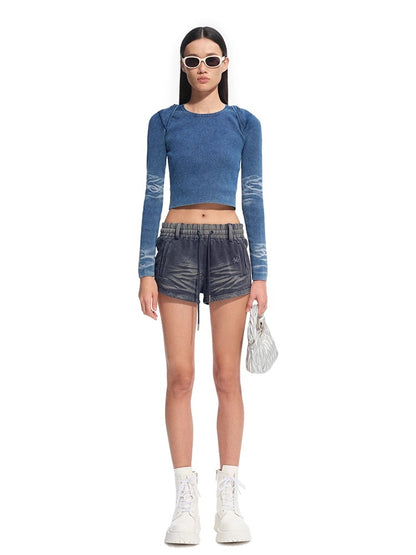 Volcano Distressed Denim Shorts