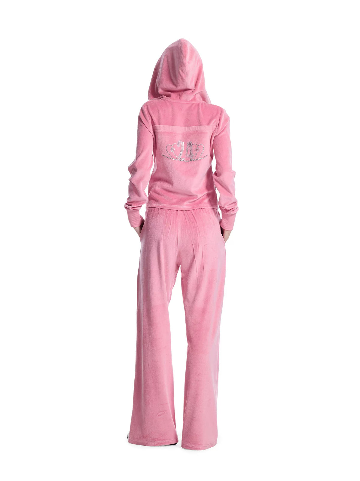 Adjustable Strap Hoodie Pants Set