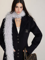 Long Woolen Blazer Coat