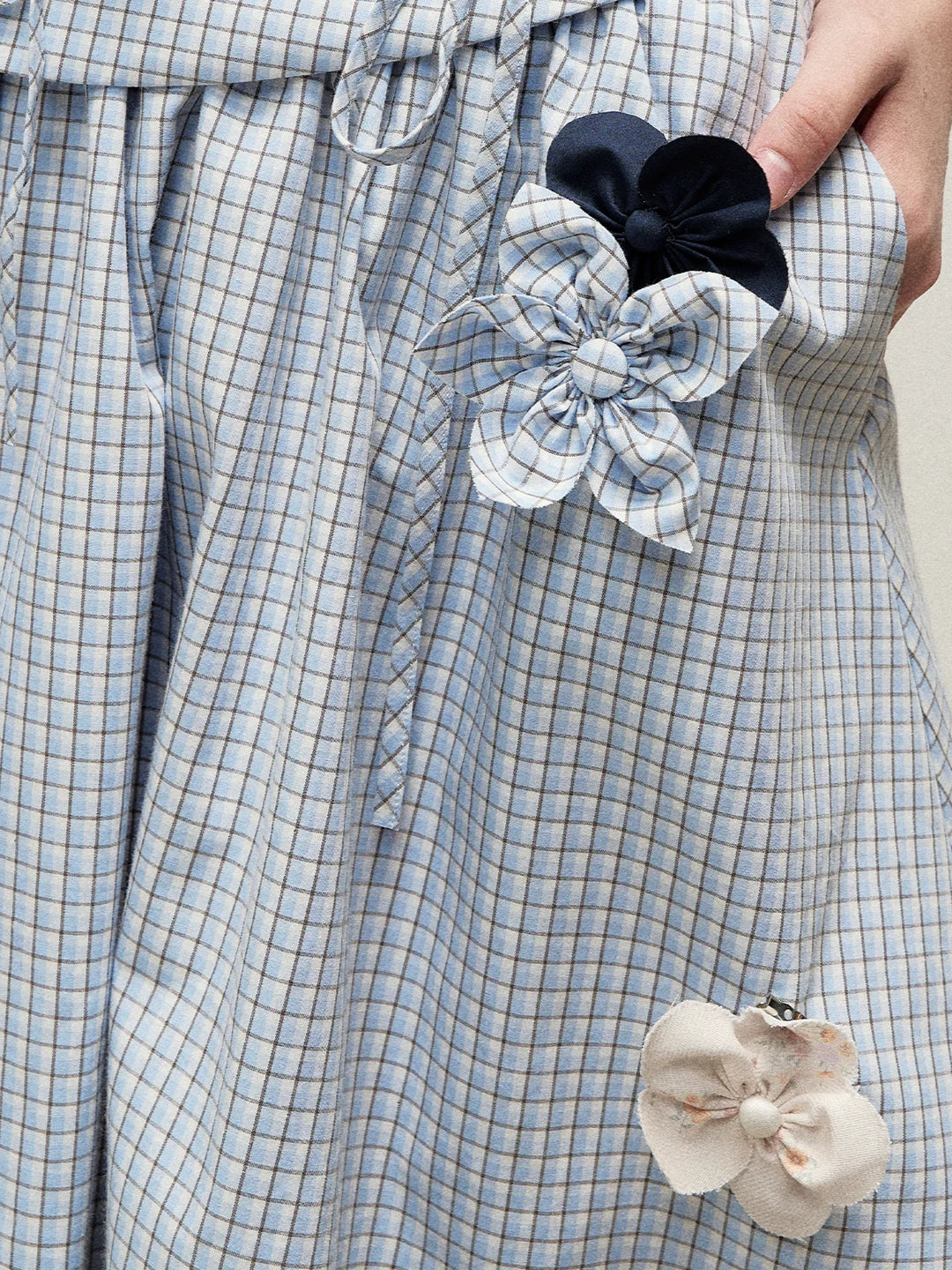 Plaid Shirt Skirt Set