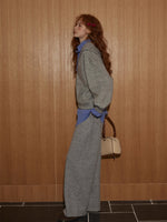 Plaid Layered Three-Piece Lounge Set
