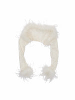 Ostrich Feather Trimmed Lace Bolero