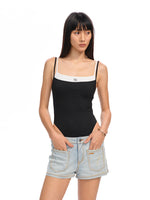 Fake Two-Piece One-Piece Vest Sling