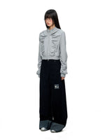 Detachable Layered Straight Leg Pants