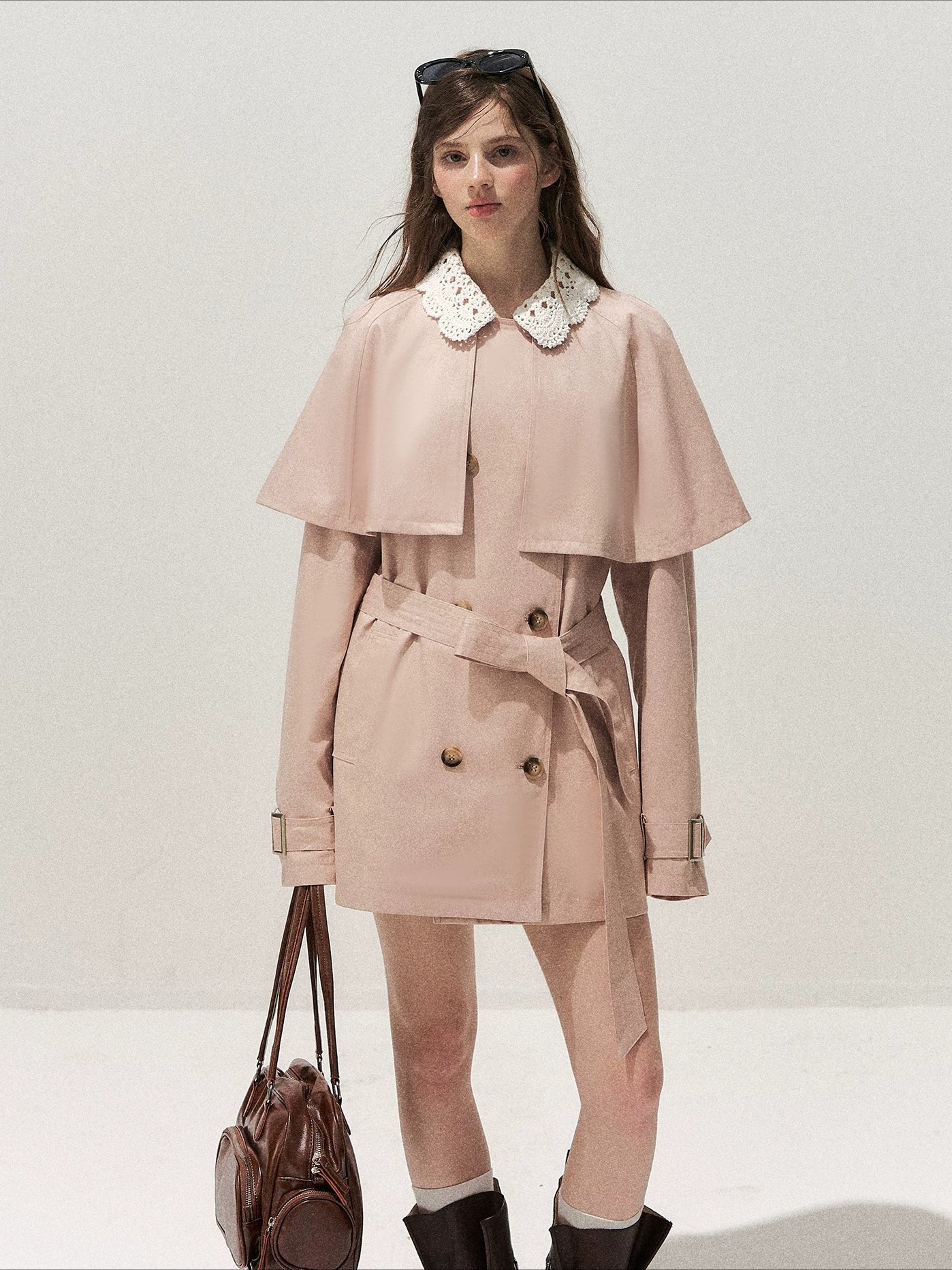Detachable Cape Trench Coat