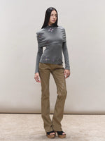 Gem-Detail Two-Piece Knit Set
