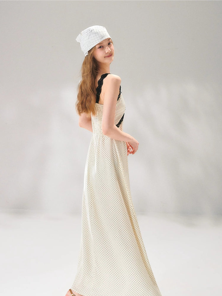 Polka Dot Lace Dress Set