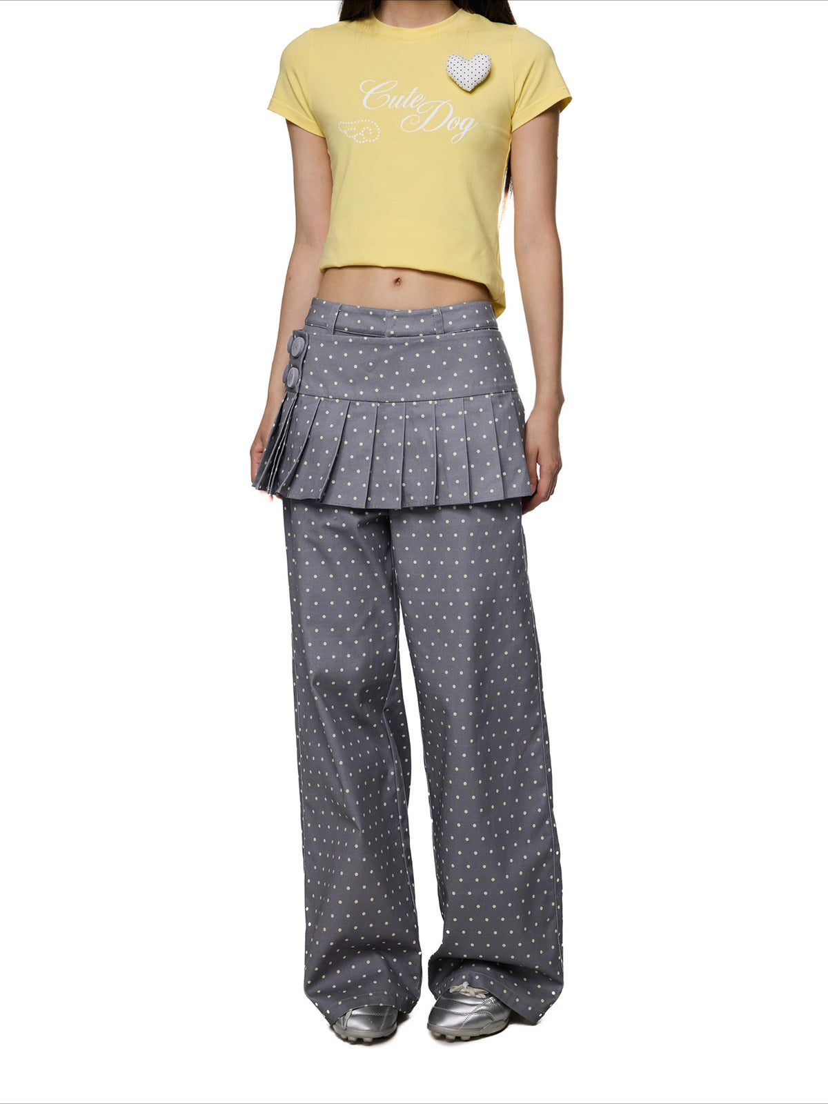 Detachable Polka Dot Pants