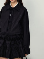 Lace-Trimmed Jacket & Skirt Set