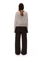 Lyocell Two-Piece Draped Top