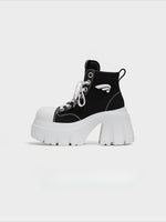 Platform Canvas Short Boots