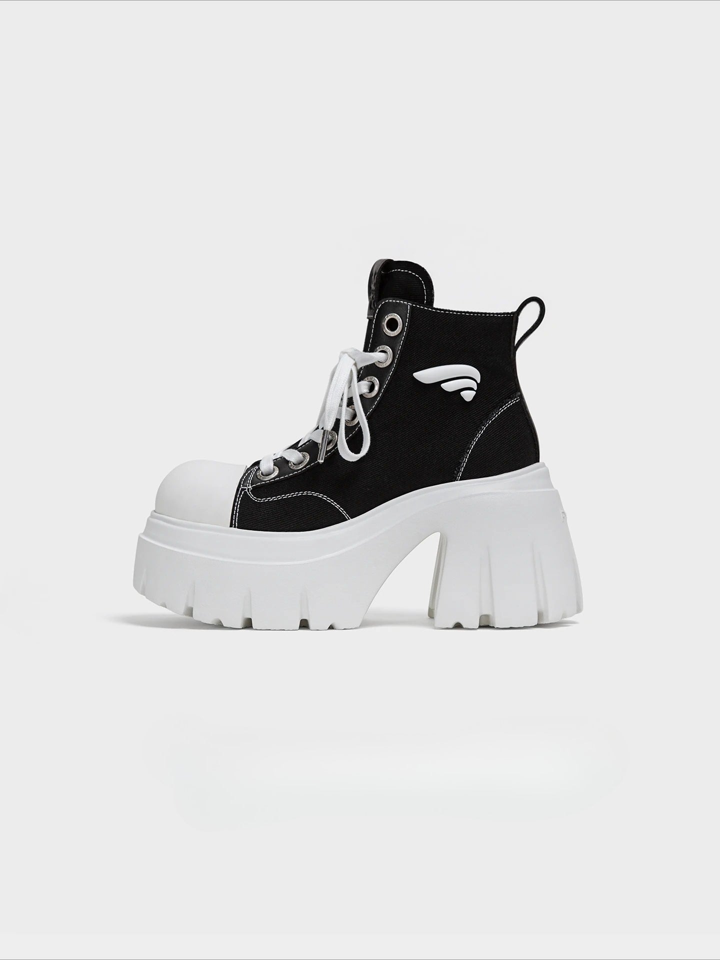Platform Canvas Short Boots