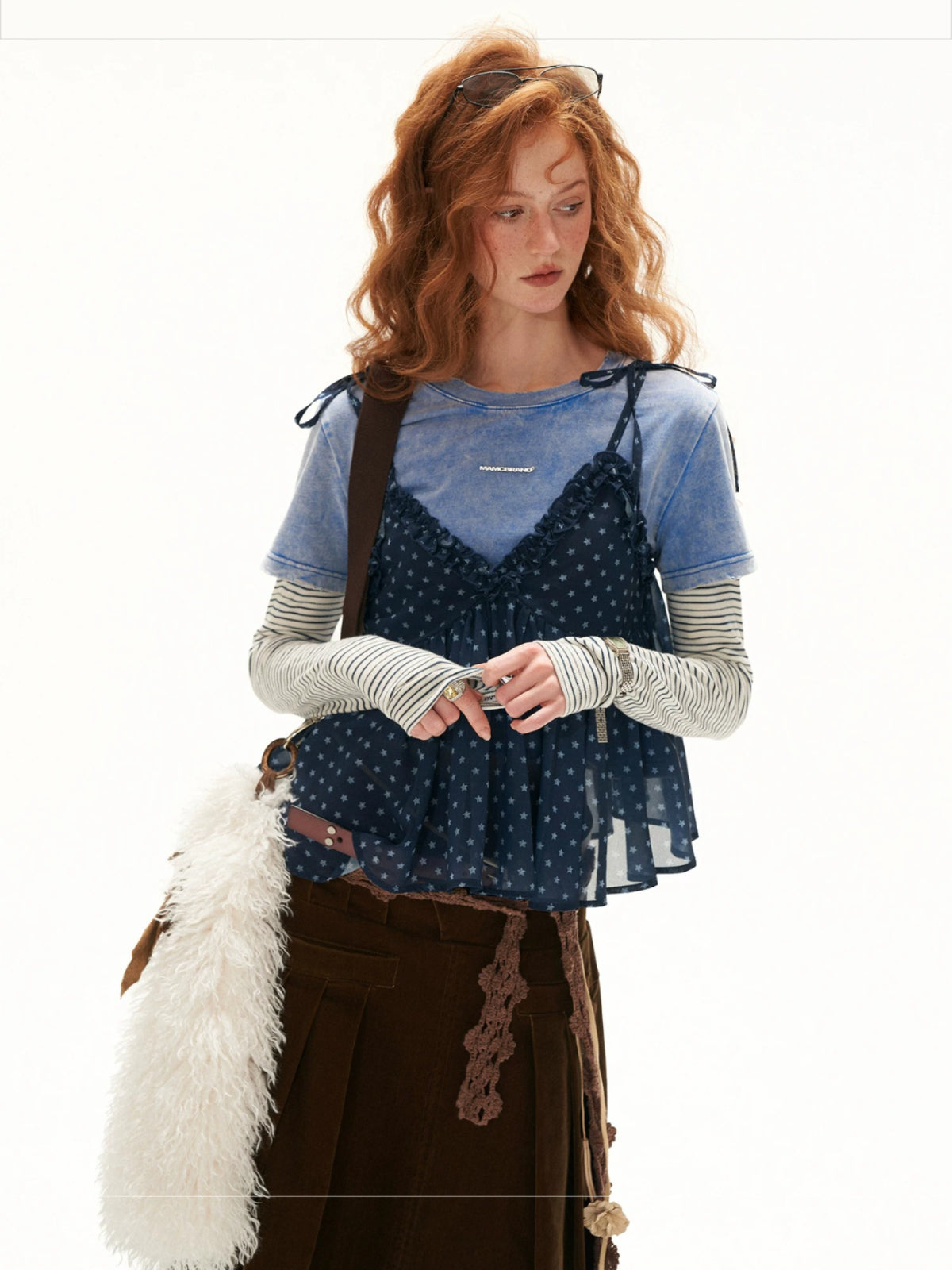 Washed Layered Long Sleeve Tee
