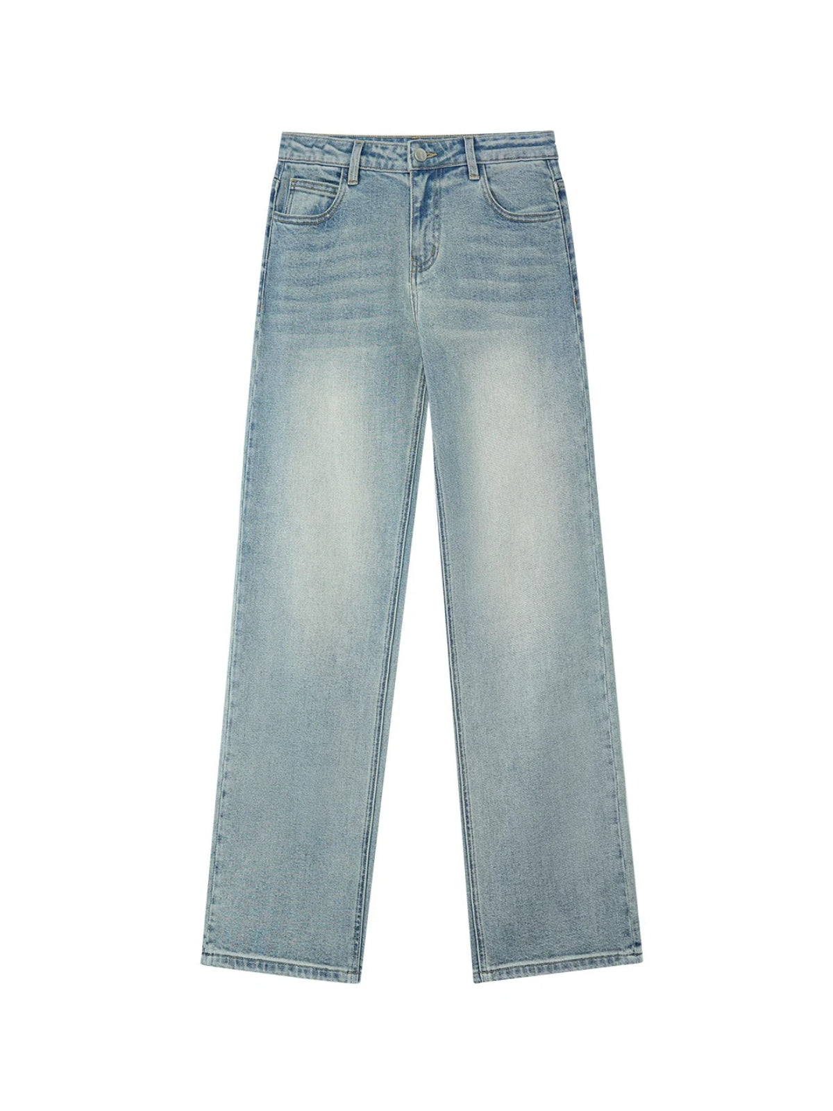 Vintage Bow Embroidered Straight Jeans