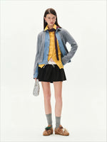 Nis Patchwork Knit Cardigan