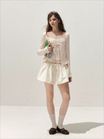 Lace Layered Tie Top