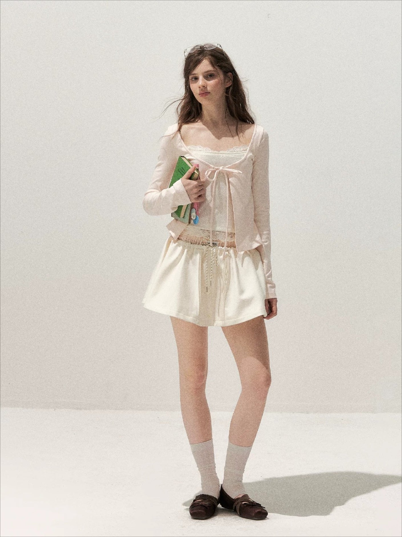 Lace Layered Tie Top