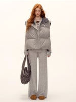 Reversible Check Lace Vest