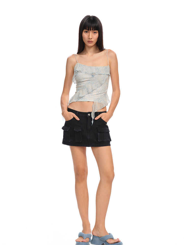 Asymmetric Ruffled Cami