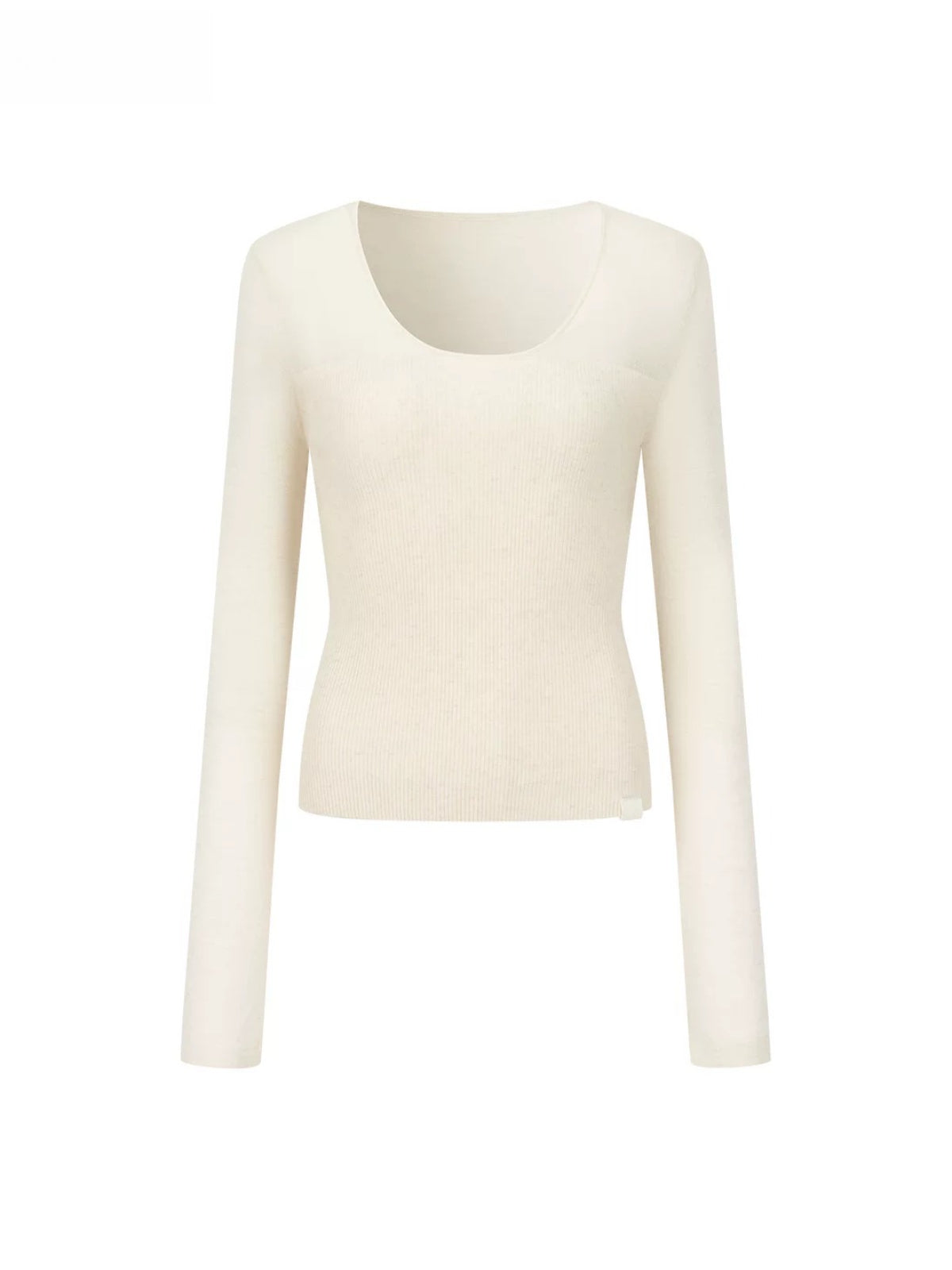 Sheer Mesh Layered Knit Top