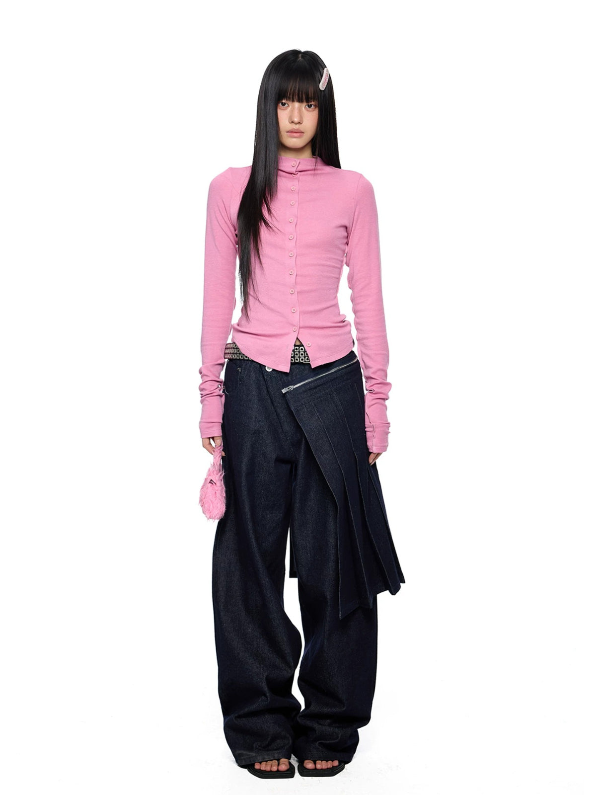 Lightweight Ruched Long Sleeve Top