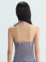 Vintage Plaid Halter Top