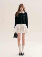 Beaded Collar Cardigan