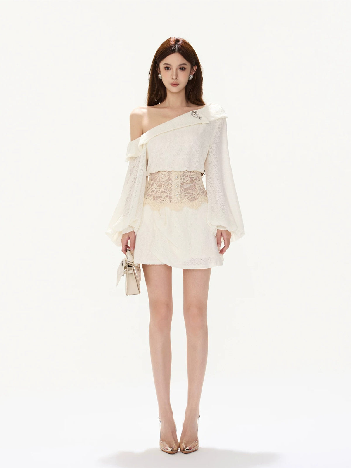 Rhinestone Lace Dress