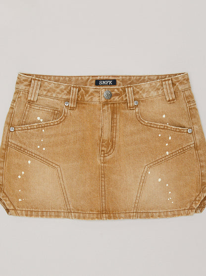 Compass Wild Origin Denim Skirt Sand