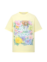 3D Butterfly Flower Crew Neck Cotton T-shirt