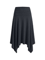 Draped Tie Top Skirt Set