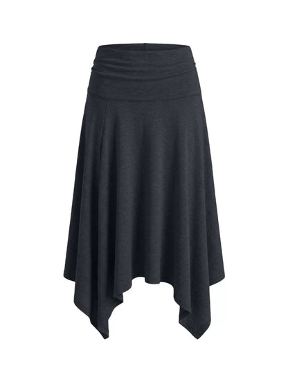 Draped Tie Top Skirt Set