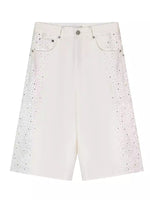 Star Stud Cropped Jeans