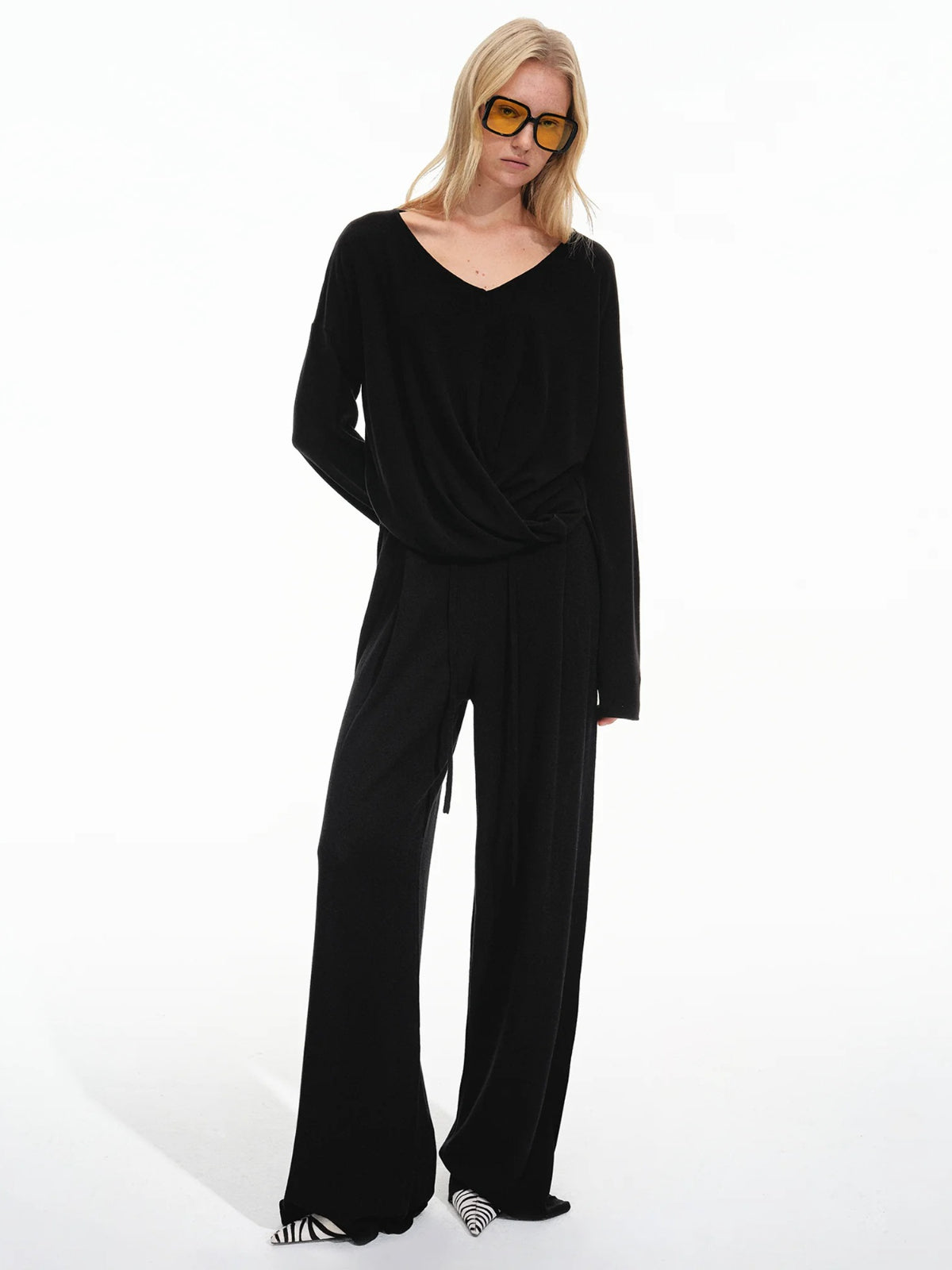Twist Top &amp; Lounge Pants Set