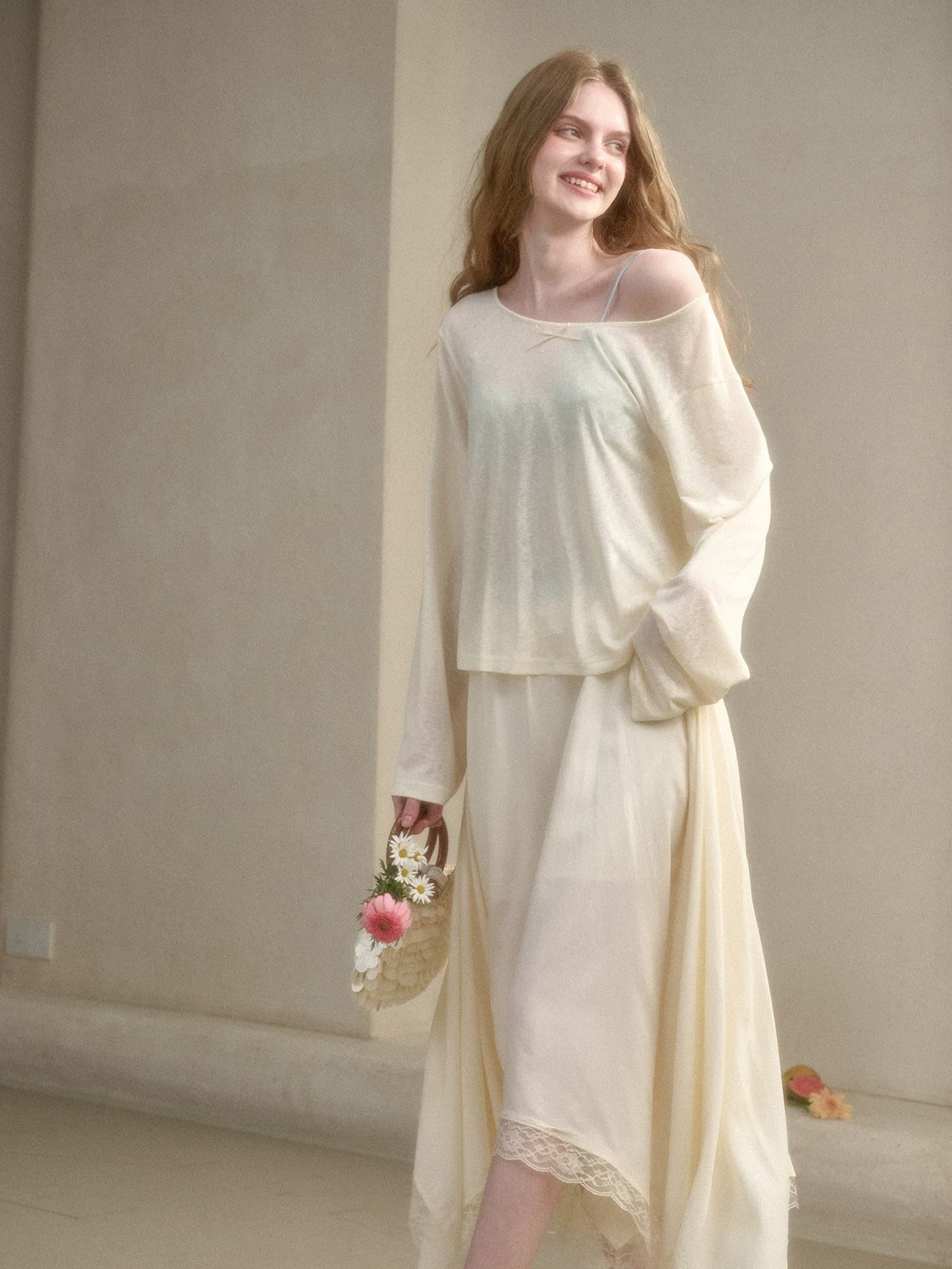 Lyocell Overlay Top