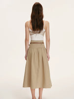 High Waist A Line Skirt