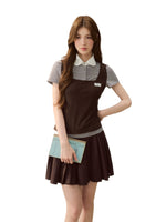 Faux Two-Piece Peter Pan Tee