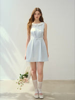 Pink & Blue Pearl Holiday Dress