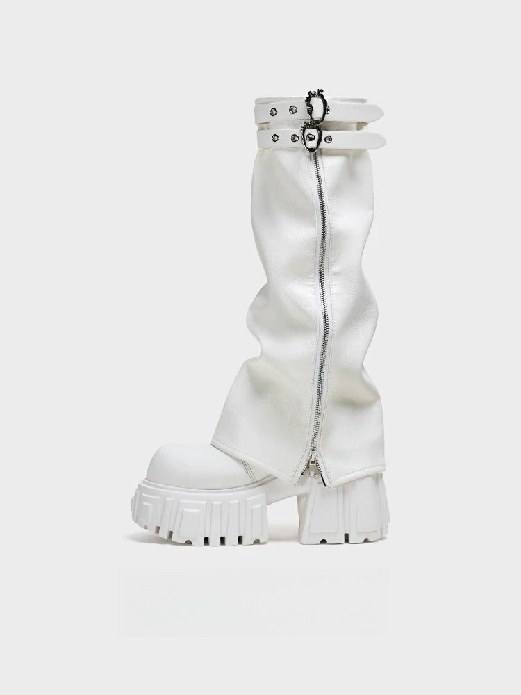 Platform Leg Warmers Boots